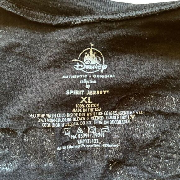 Disney Walt Disney World Spirt Jersey - Size XL Youth, Black/White, Unisex - Picture 4 of 5